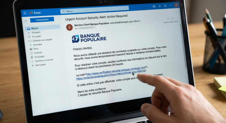 mail de phishing